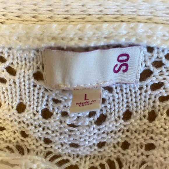 SO Long Hollow Knit Cardigan - Picture 3 of 4